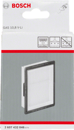 Filtro a soffietto Bosch GAS 10,8 V-LI.