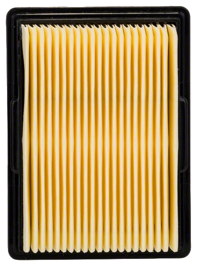 Filtro antipolvere rettangolare plissettato Bosch per aspirapolvere.