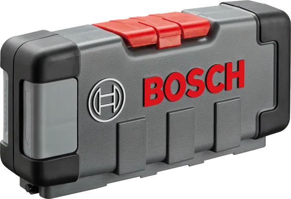 Valigetta con set di accessori per elettroutensili Bosch.