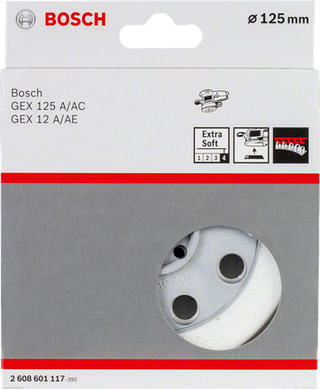 Platorello abrasivo extra morbido Bosch da 125 mm.