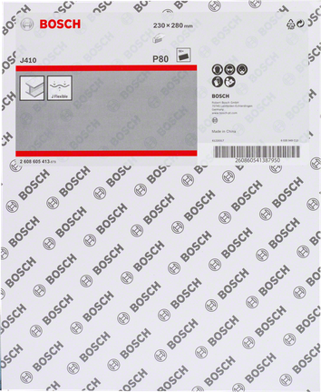 Foglio abrasivo Bosch J410 P80.