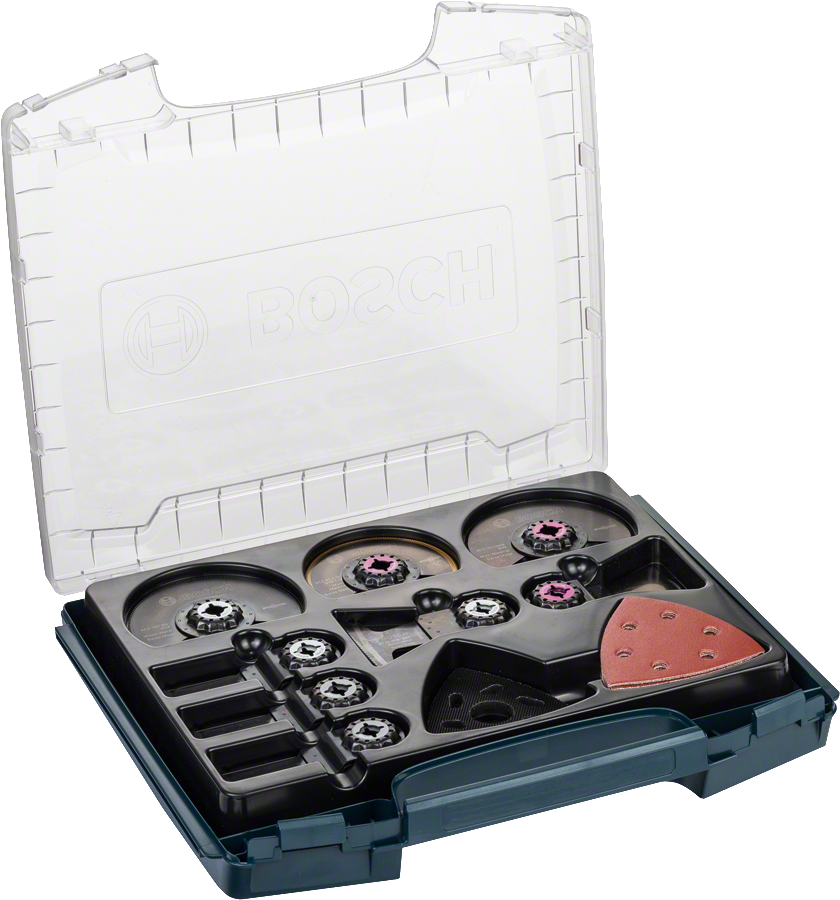 Set i-BOXX Pro Bosch da 34 pezzi per l'allestimento interno.