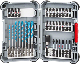 Set punte MultiConstruction e bit avvitamento Impact Control Pick and Click, 35 pz.