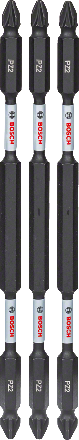 Confezione di punte per cacciavite a controllo d'impatto Bosch PZ2 da 150 mm.