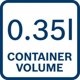 Volume contenitore 0,35 l 
