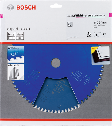 Lama per sega Bosch Expert High Pressure Laminate 254×30-80.