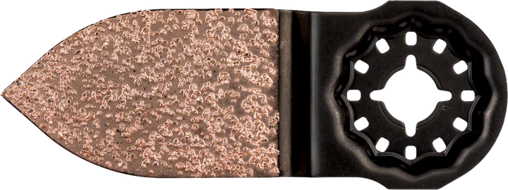 Dito abrasivo in carburo Bosch per la rimozione di stucco e malta.