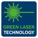Tecnologia laser verde.