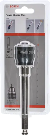 Barra di prolunga Bosch Power Change Plus da 150 mm, mandrino da 6″, attacco 7/16″.