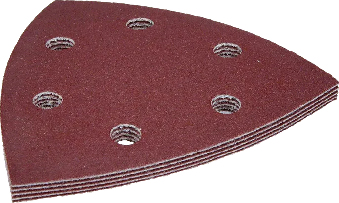 Foglio abrasivo Bosch F460 BfWP, grana 120 con 6 fori.