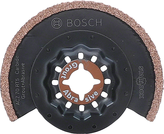 Lama abrasiva e per stucco in carburo Bosch ACZ 70 RT5.