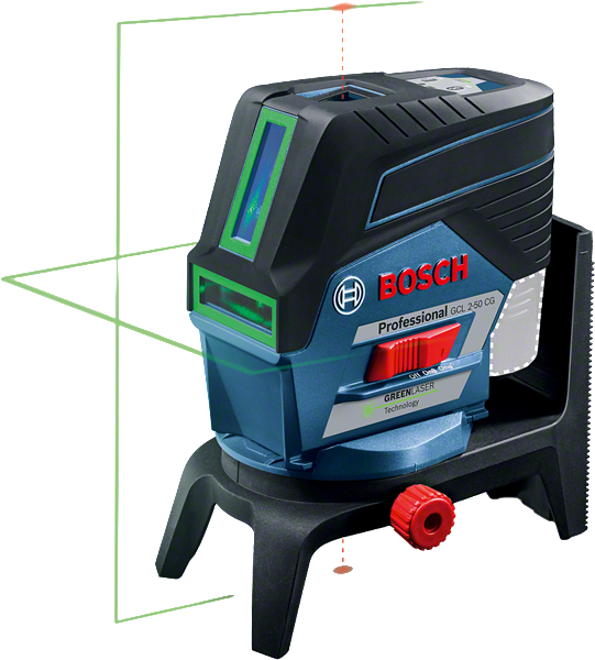 Livella laser Bosch GCL 2-50 CG con laser verde.