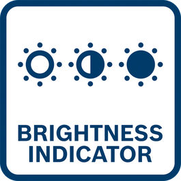  Indica all’utilizzatore l’attuale impostazione di luminosità.