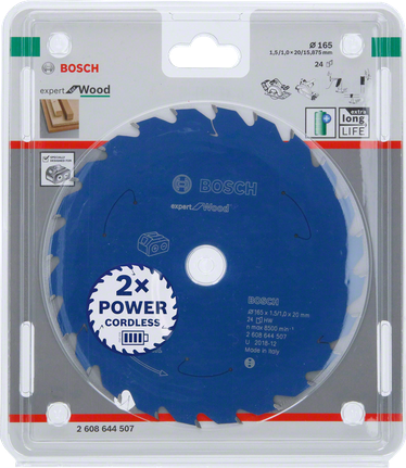 Lama per sega circolare Bosch Expert for Wood 165×1,5×20 T24.