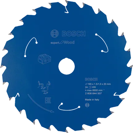 Lama per sega circolare Bosch Expert for Wood 165 mm 24T.