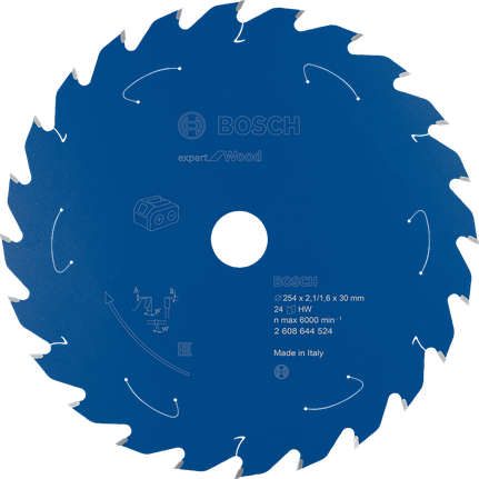 Lama per sega circolare Bosch Expert for Wood 254 mm 24T.