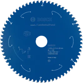 Lama per sega circolare Bosch Expert per pannelli laminati da 216 mm.