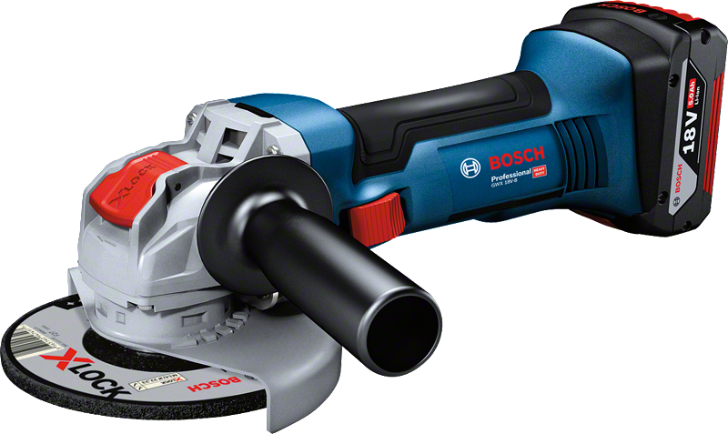 Smerigliatrice angolare a batteria Bosch GWX 18V-8 con X-LOCK.