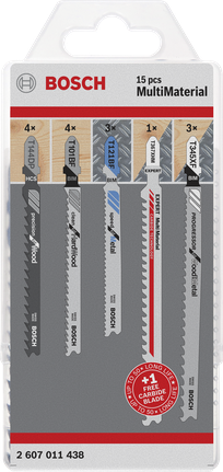 Lame per seghetto alternativo Bosch MultiMaterial 15 pz.