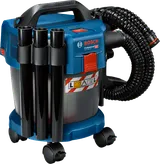 Aspirapolvere e aspiraliquidi a batteria Bosch GAS 18V-10 L con ruote.