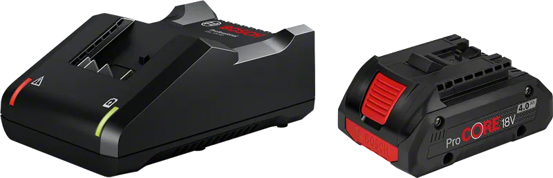 Set di avviamento Bosch GAL 18V-40 con batteria GBA 18V 4.0Ah ProCORE.