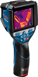 Termocamera Bosch GTC 600 C con visualizzazione delle immagini termiche.