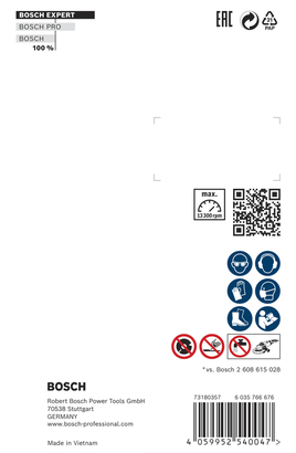 Disco da taglio diamantato Bosch EXPERT MultiMaterial X-LOCK 115×22,23×2,4×12 mm.