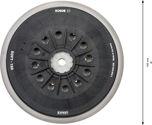 Platorello abrasivo multiforo Bosch EXPERT 150 mm morbido.