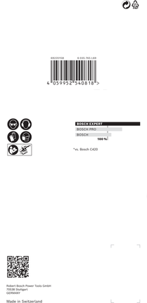 Bosch EXPERT M480 Rete abrasiva 93 x 186 mm G 80 confezione da 10.