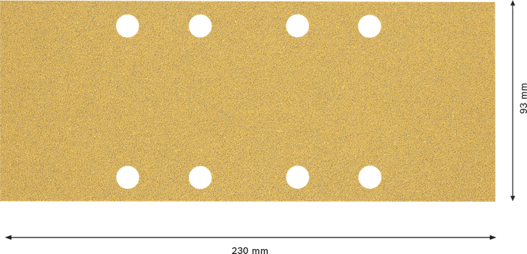 Carta abrasiva Bosch EXPERT C470 93x230mm 8 fori G60.