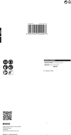 Carta abrasiva Bosch EXPERT C470 115 x 230 mm grana 180.