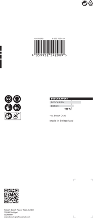 Carta abrasiva Bosch EXPERT C470 93 x 186 mm grana 320.