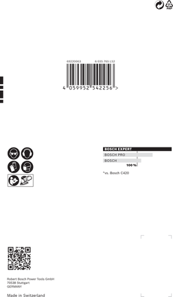 Carta abrasiva Bosch EXPERT C470 da 3/8″, confezione da 10.