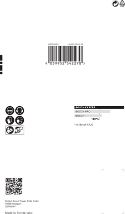 Carta abrasiva Bosch EXPERT C470 180 G 10 pezzi.