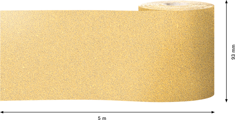 Rotolo di carta abrasiva Bosch EXPERT C470 per levigatura manuale 93 mm G60.