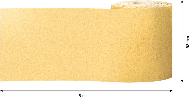 Rotolo di carta abrasiva Bosch EXPERT C470 93 mm x 5 m, grana 120.
