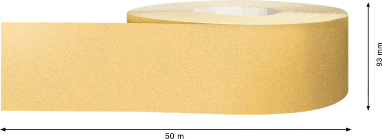 Rotolo di carta abrasiva Bosch EXPERT C470 93 mm x 50 m, grana 100.