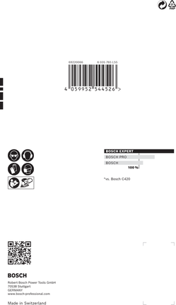 Carta abrasiva Bosch EXPERT C470 100×150 mm.