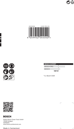 Carta abrasiva Bosch EXPERT C470 100x150mm G 80 10 pezzi.