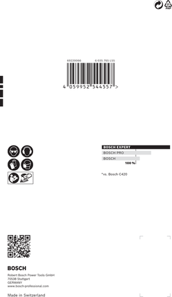 Carta abrasiva Bosch EXPERT C470 100x150mm grana 120 confezione da 10.