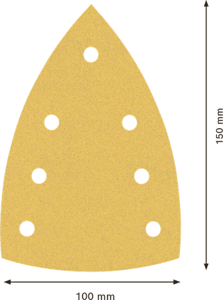 Carta abrasiva Bosch EXPERT C470 7 fori 100x150mm G120.