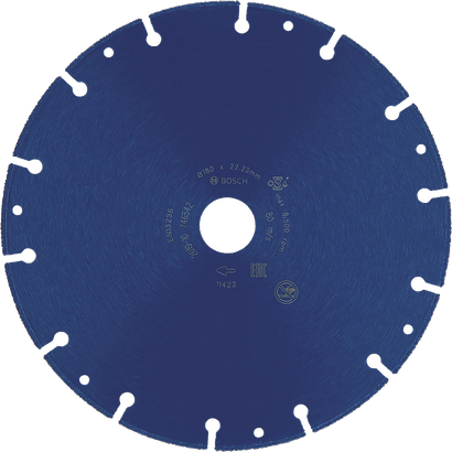 Disco da taglio diamantato Bosch per il taglio rapido delle piastrelle.