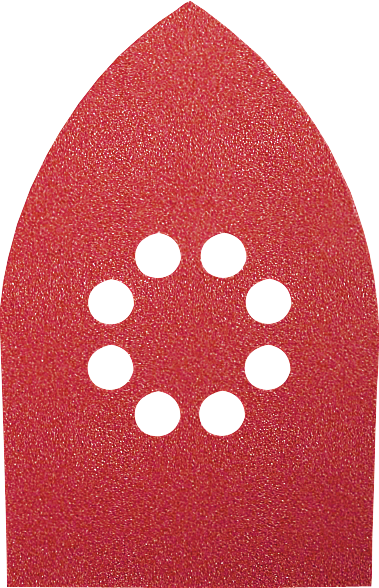Foglio abrasivo Delta Bosch con design a 8 fori.