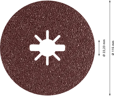 Disco in fibra Bosch EXPERT R781 Prisma Ceramic X-LOCK da 115 mm.