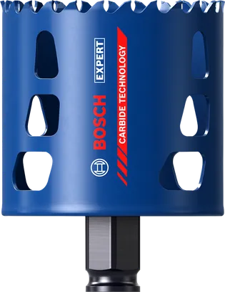 Sega a tazza Bosch EXPERT Tough Material con denti in carburo da 68 mm.