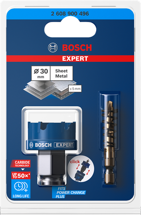 Sega a tazza per lamiera Bosch Expert da 30 mm.