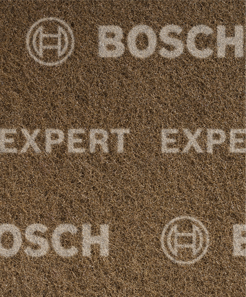 Panno abrasivo in pile Bosch EXPERT N880, grana grossa, grado A, marrone.