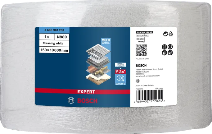 Rotolo in pile Bosch N880 150×10000mm per la pulizia.