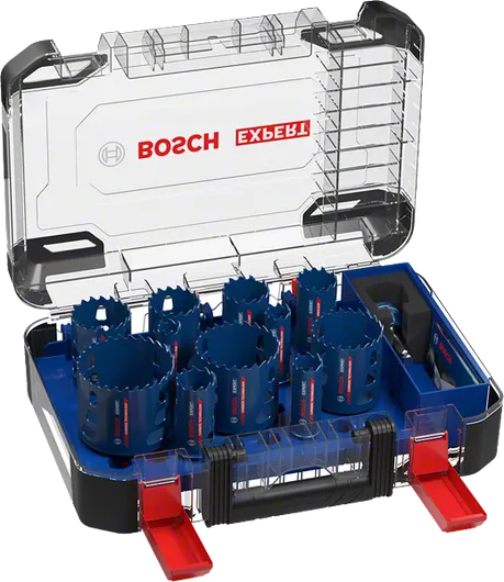 Set di seghe a tazza Bosch Expert Multi Material da 14 pezzi.