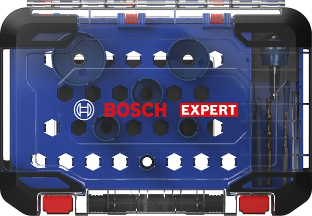 Set di seghe a tazza per materiali da costruzione Bosch Expert, 10 pezzi.